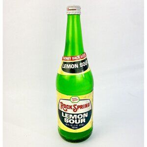 Vintage Rock Spring Lemon Sour "Happy Sparkle" 26 oz Glass Bottle